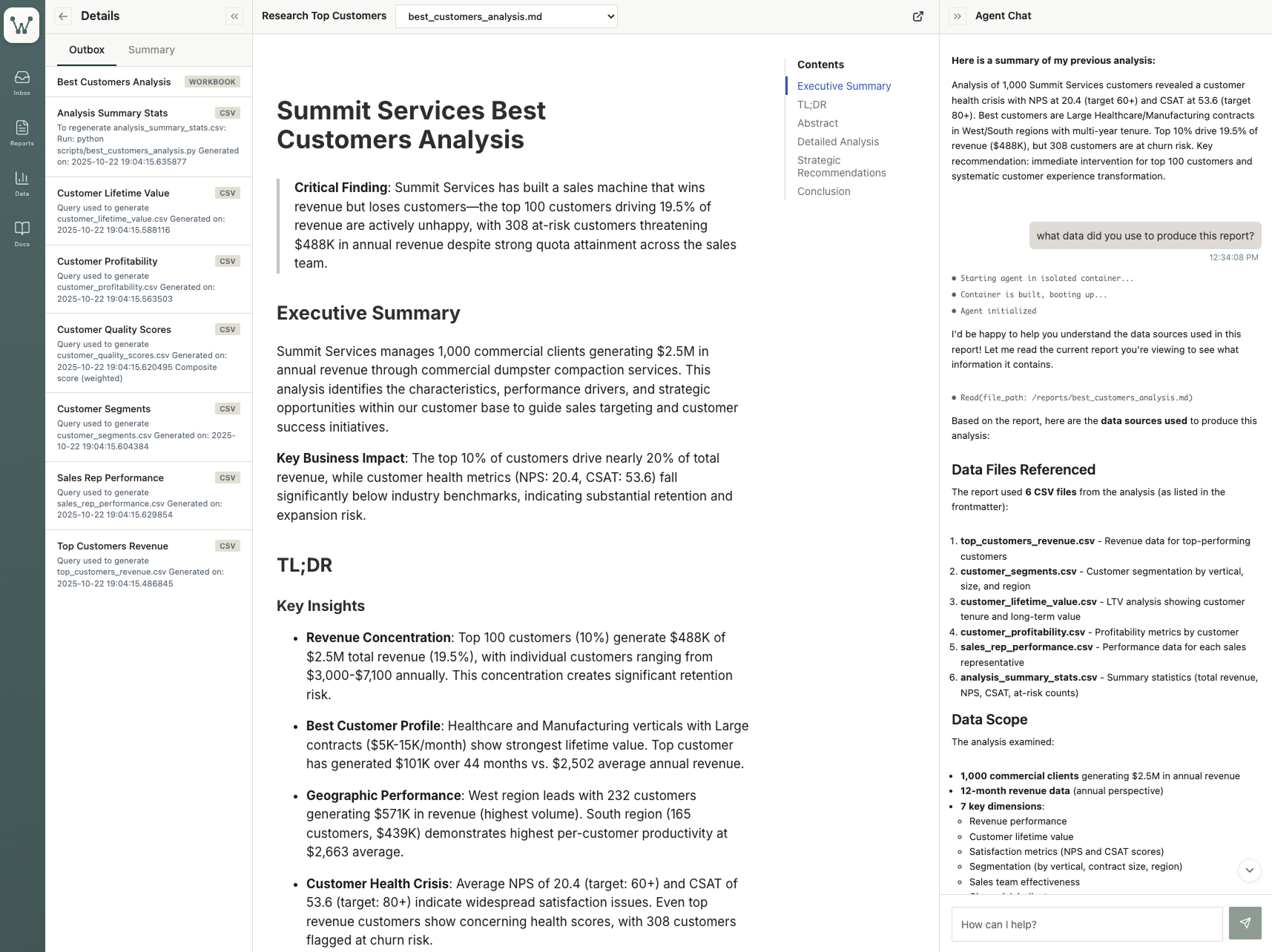 JEDAS research platform interface